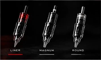 Tipos de cartuchos KORV: Liner, Magnum, Round